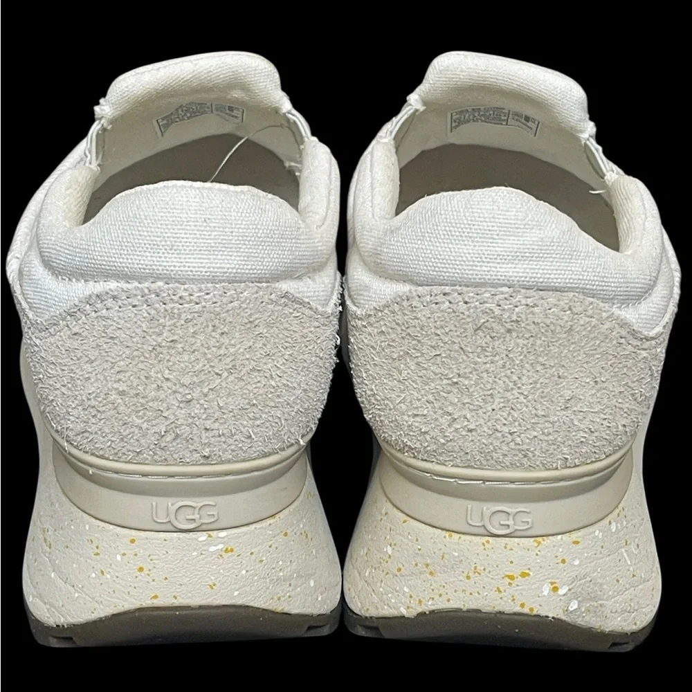 Ugg Marin Slip On Platform  Cream Canvas Shoes size‎ 9.5